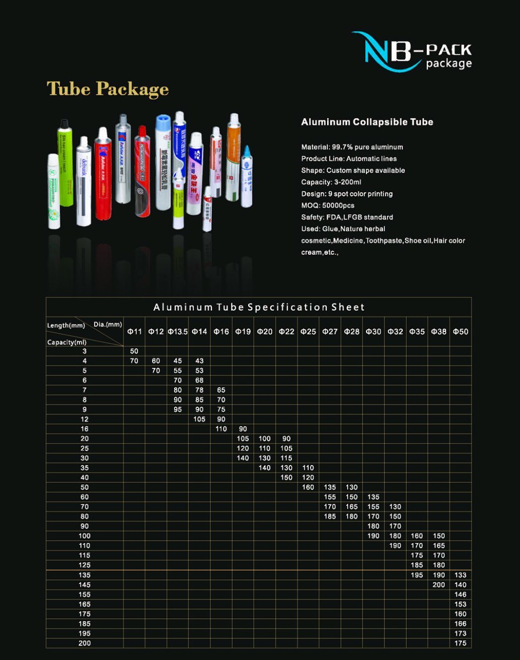 70ml Aluminum Collapsible Tube