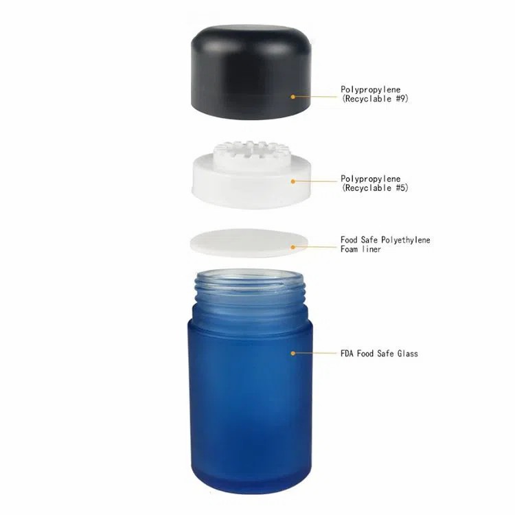 90ml Child Resistant Glass Jar