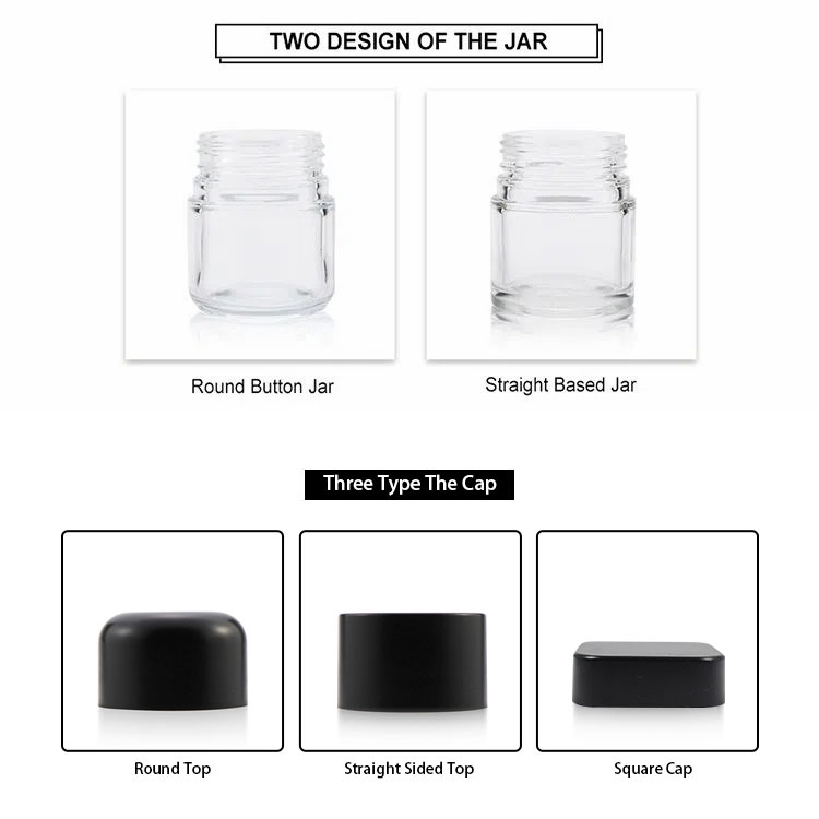 5ml Child Resistant Glass Concentrate Jar