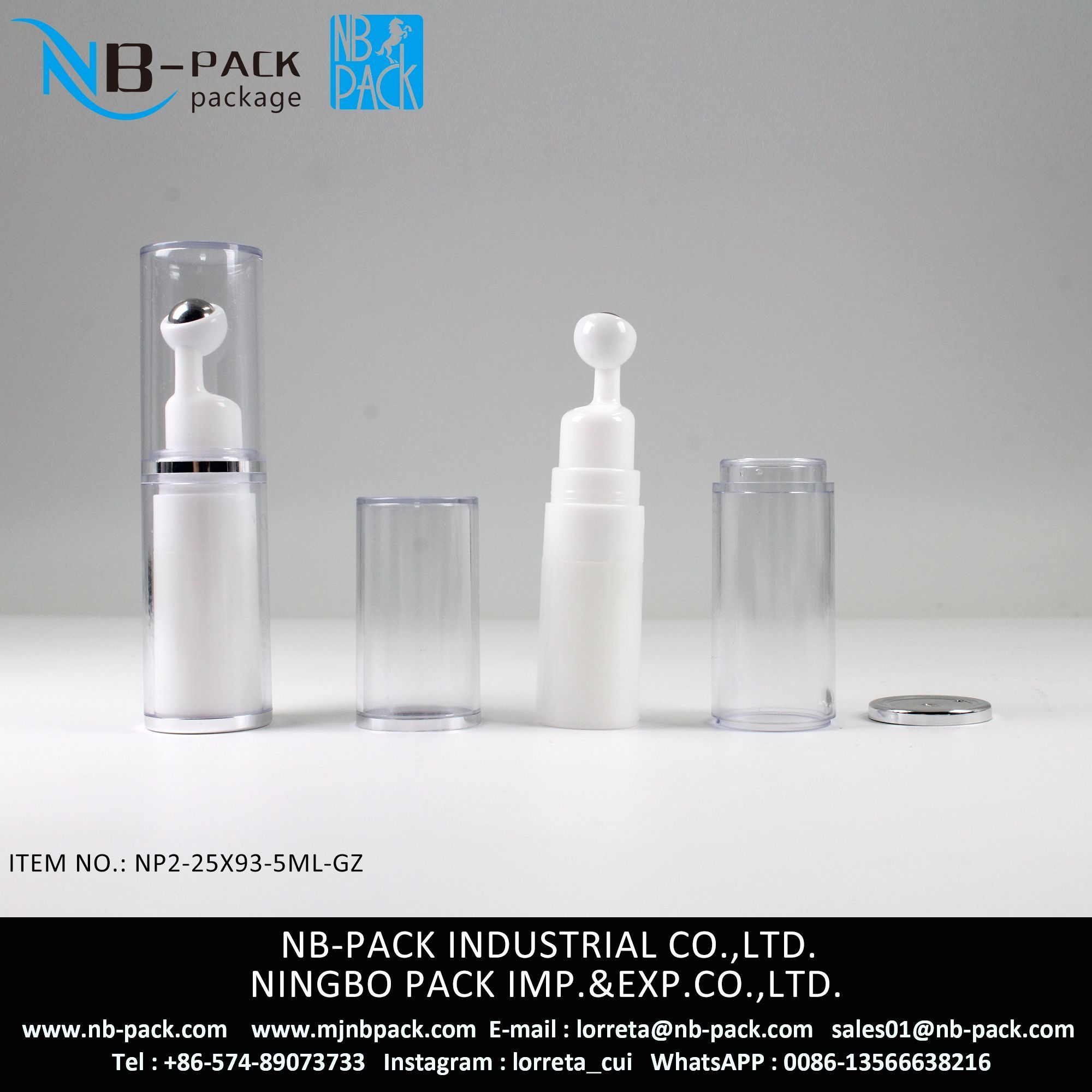 5ml Plastic Airless Bottle