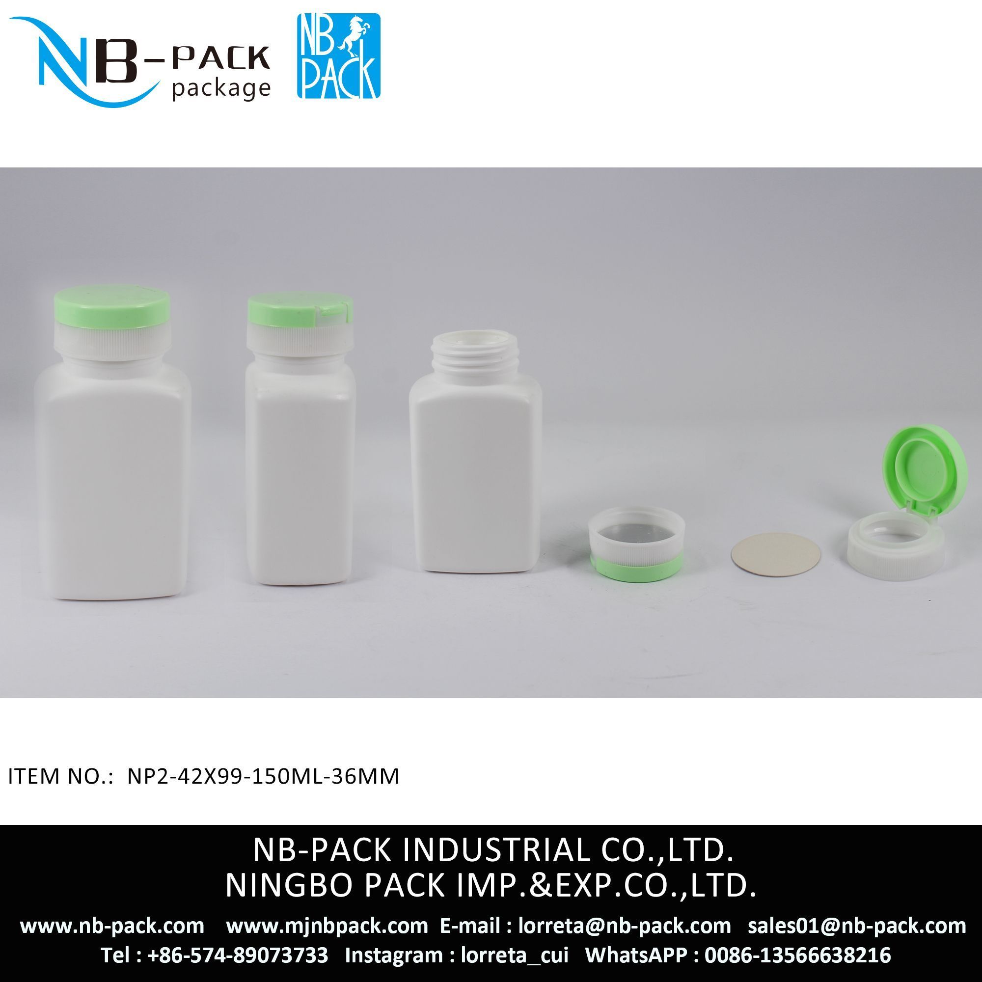 150ml Child Proof Plastic PE Medical Pill Bottle