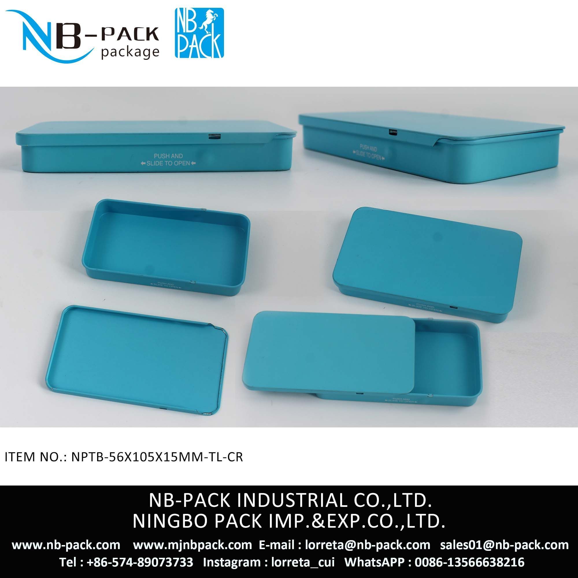 105mm Slide Cap Child Resistant Tin Box