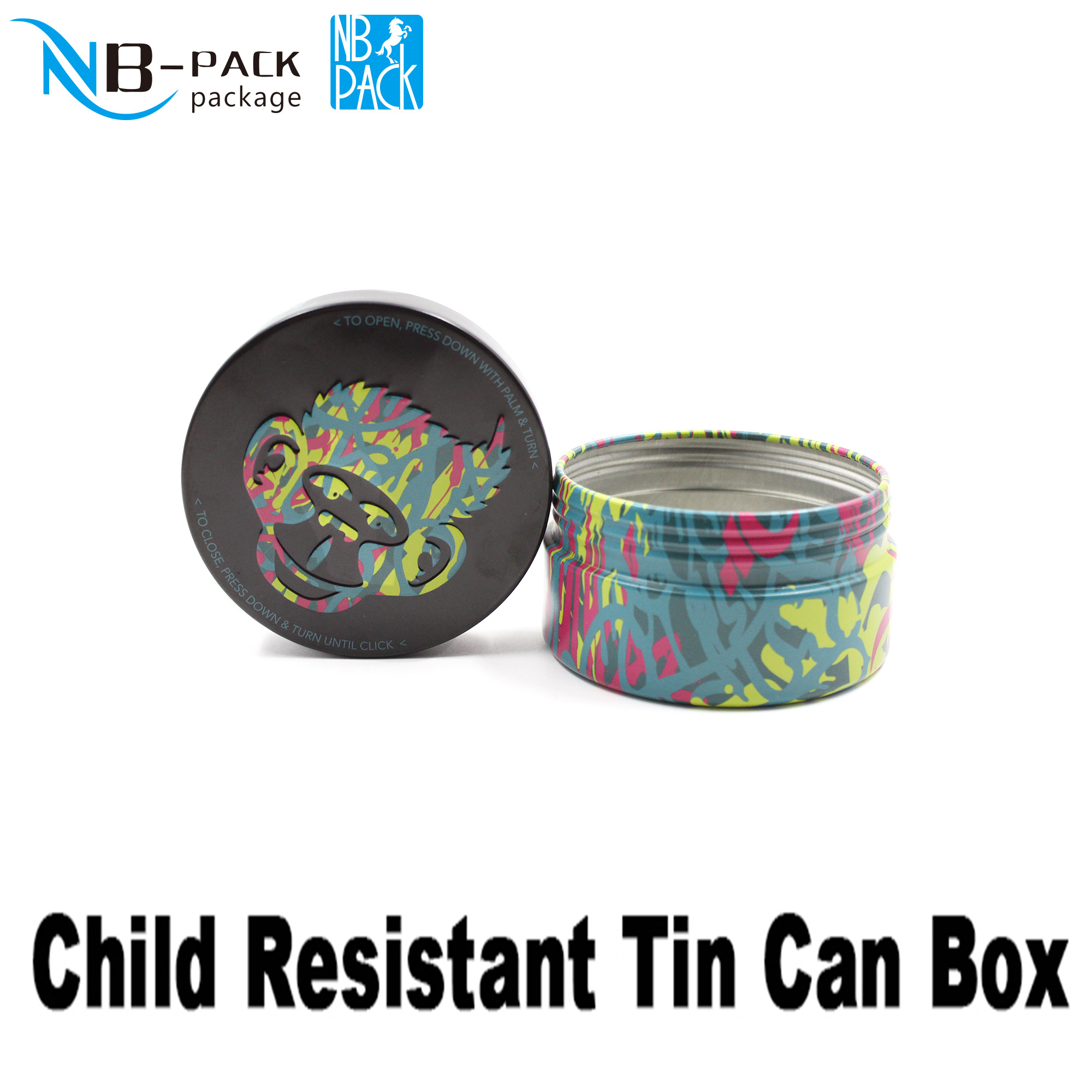 50ml Child Resistant Tin Jar