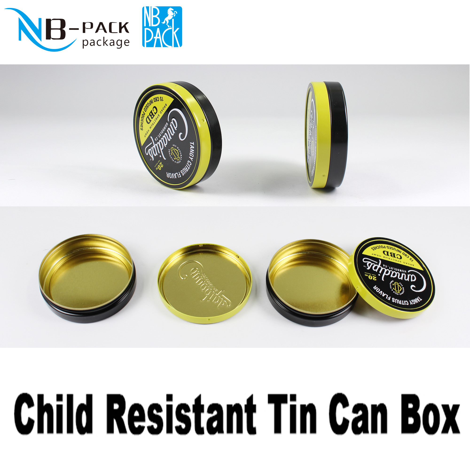 50ml Child Resistant Tin Jar